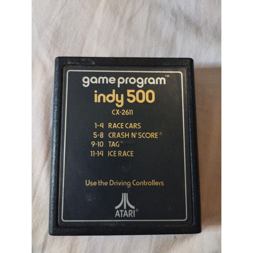 Indy 500 for Atari 2600 - Tested & Works - Vintage 1978 - No Top Label